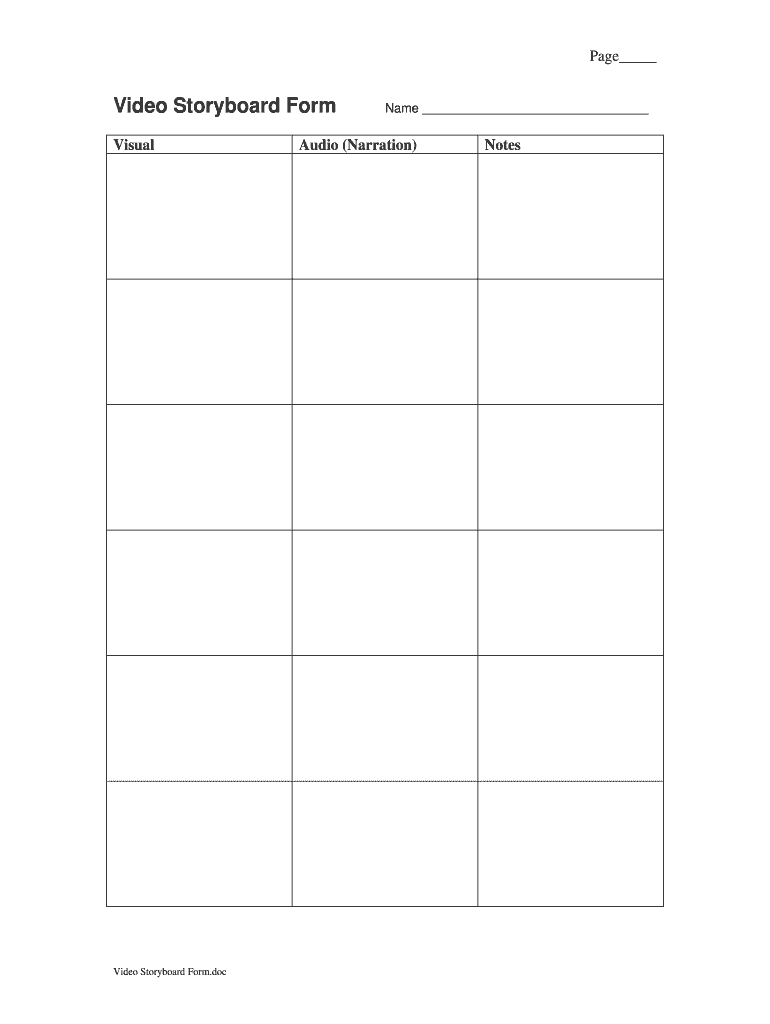 Storyboard Form