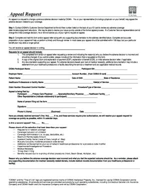 Cigna provider appeal form centers for medicare and medicaid services scip