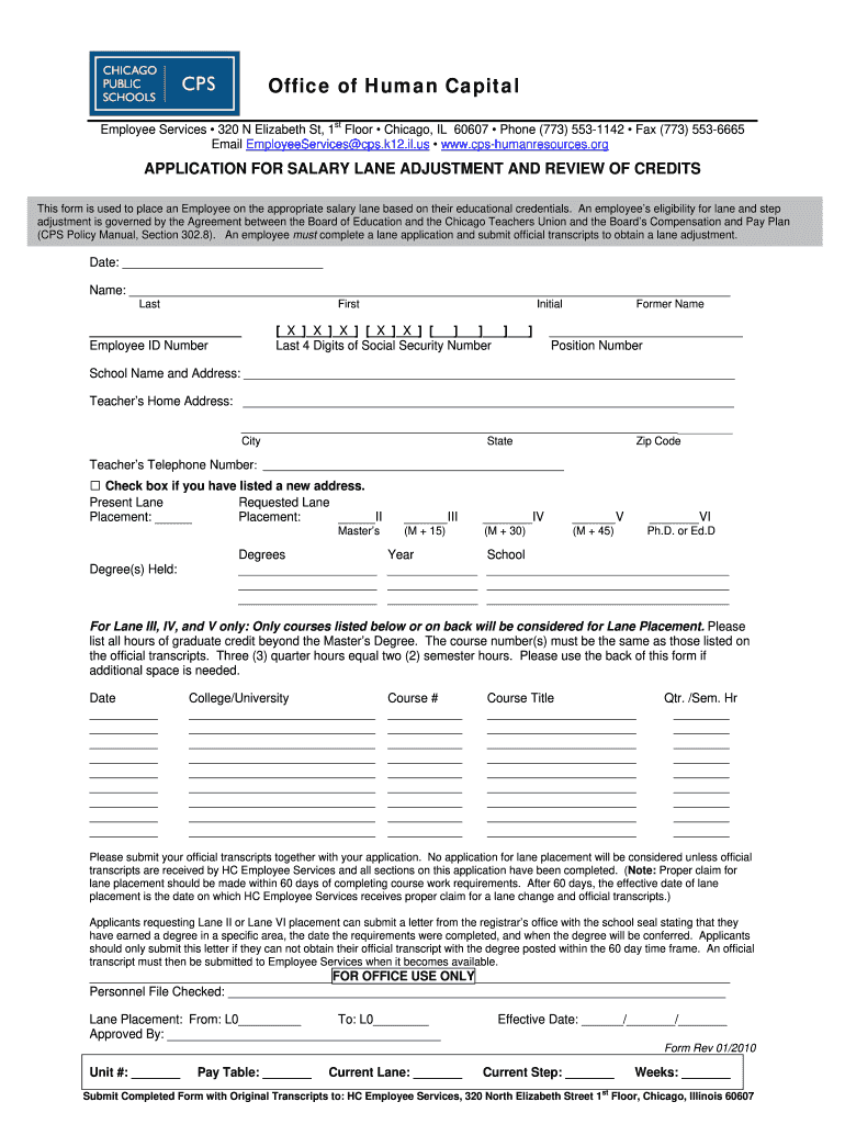 Cps Lane Change - Fill Out and Sign Printable PDF Template | signNow