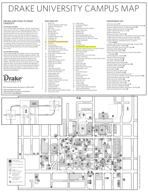 Drake University Map  Form