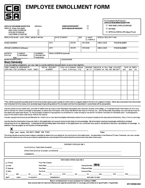 Employee Enrollment Form