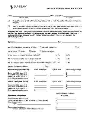 Duke Application  Form