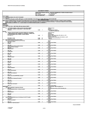 Community Questionnaire FINAL 10172006 NLTCS Nltcs Aas Duke  Form