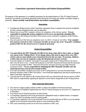 Consortium Agreement  Form