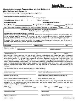 Metlife Absolute Assignment Form