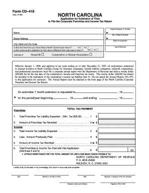 Form Cd 419