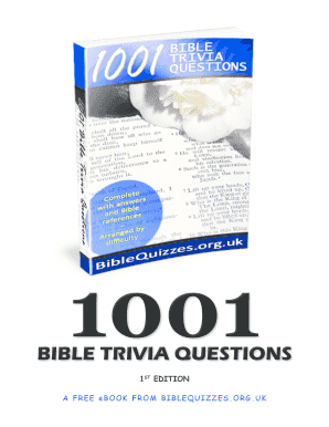 Bible Quiz Multiple Choice with Answers PDF  Form