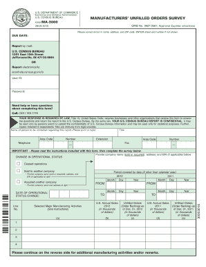 Ma 3000 Census Report  Form