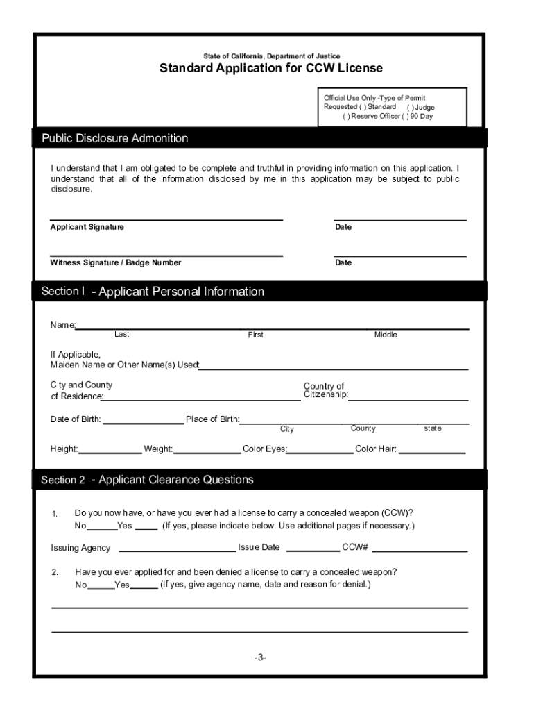 Lasd Ccw  Form