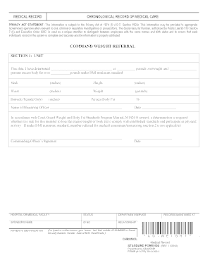 Cg Command Medical Referral Form