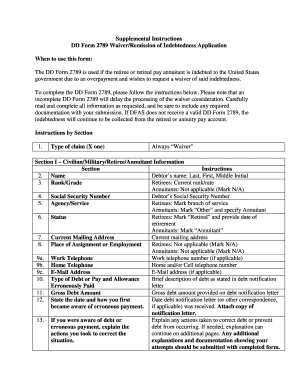 Dd 2789  Form