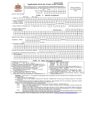 Gun Licence Application Form Online