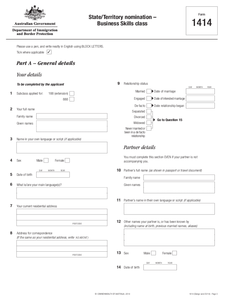 Txr 1414  Form