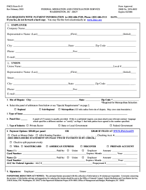 Federal Mediation Fillable Form