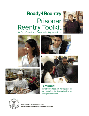 Inmate Reentry Plan Sample  Form