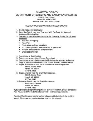 Livingston County Building Department  Form