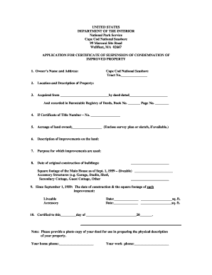 Condemnation Certificate Format