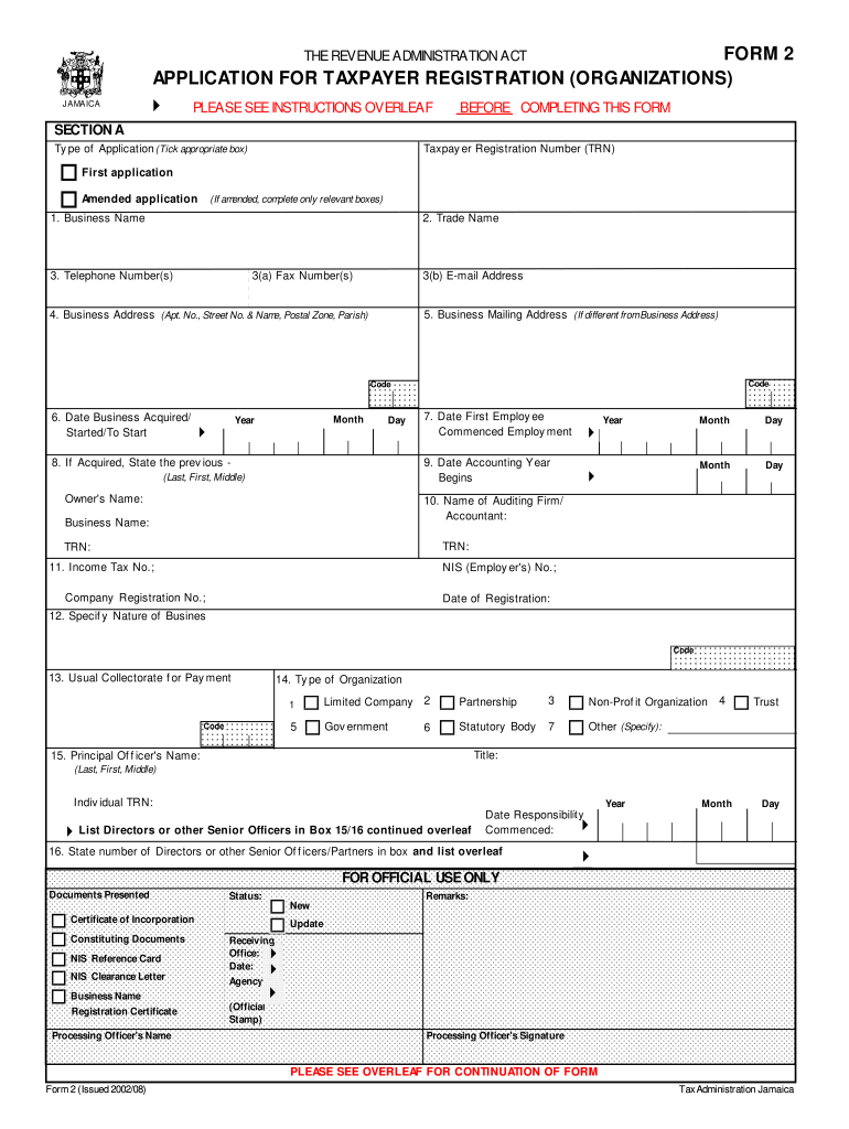 Trn Application Form