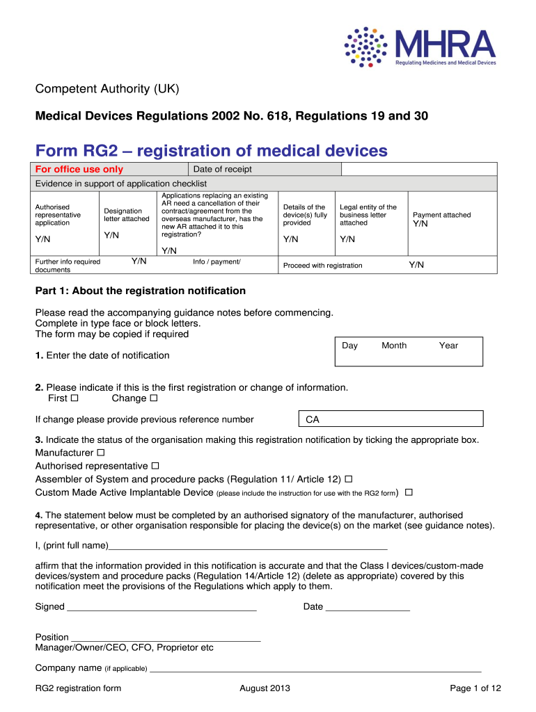  Mhra Application Form 2013