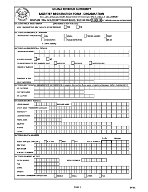 Individual Tin Registration Form