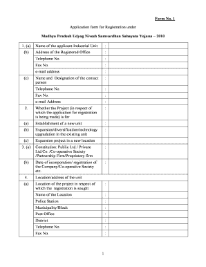 Udyog Nivesh Samvardhan Sahayata Yojana Form 7