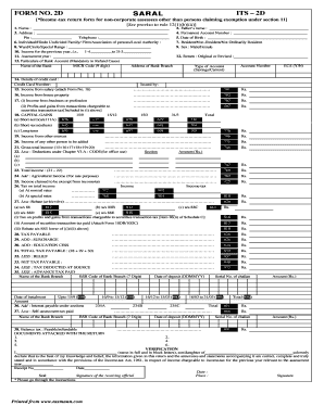 Form 2d Income Tax