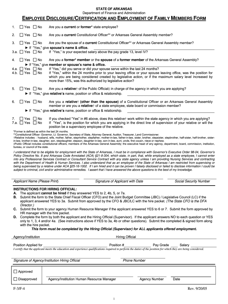 Get and Sign State of Arkansas Employment Application  Form