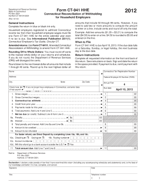 Drs Form Ct 941 Hhe