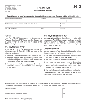 Ct Title 19 Application PDF  Form