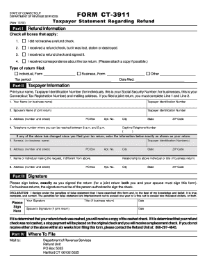 Printable Irs Form 3911 Form