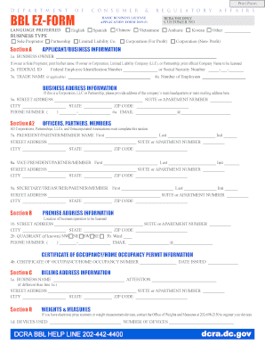 Dcradcbbl Ez Online Form