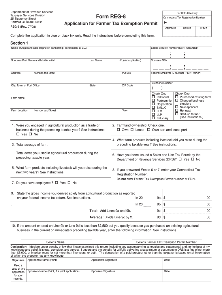  Form Reg 8 2008