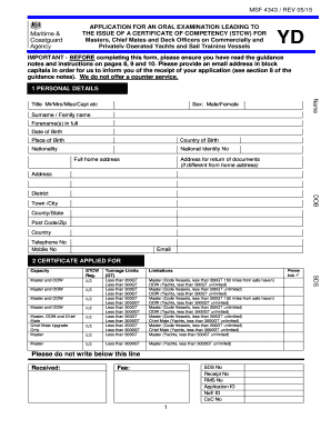 Msf 4343  Form