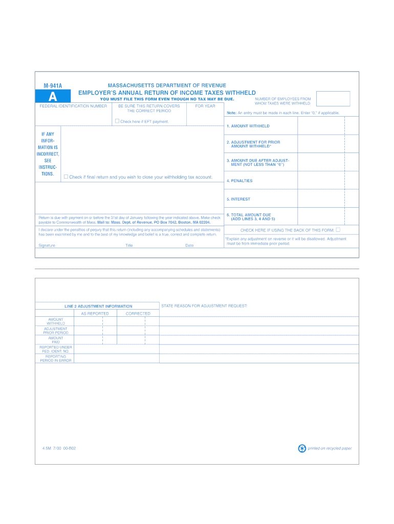 M941  Form