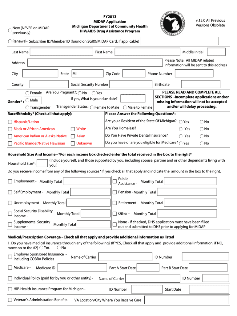  Midap Application Form 2014