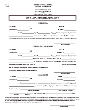 Nj Jurat Form