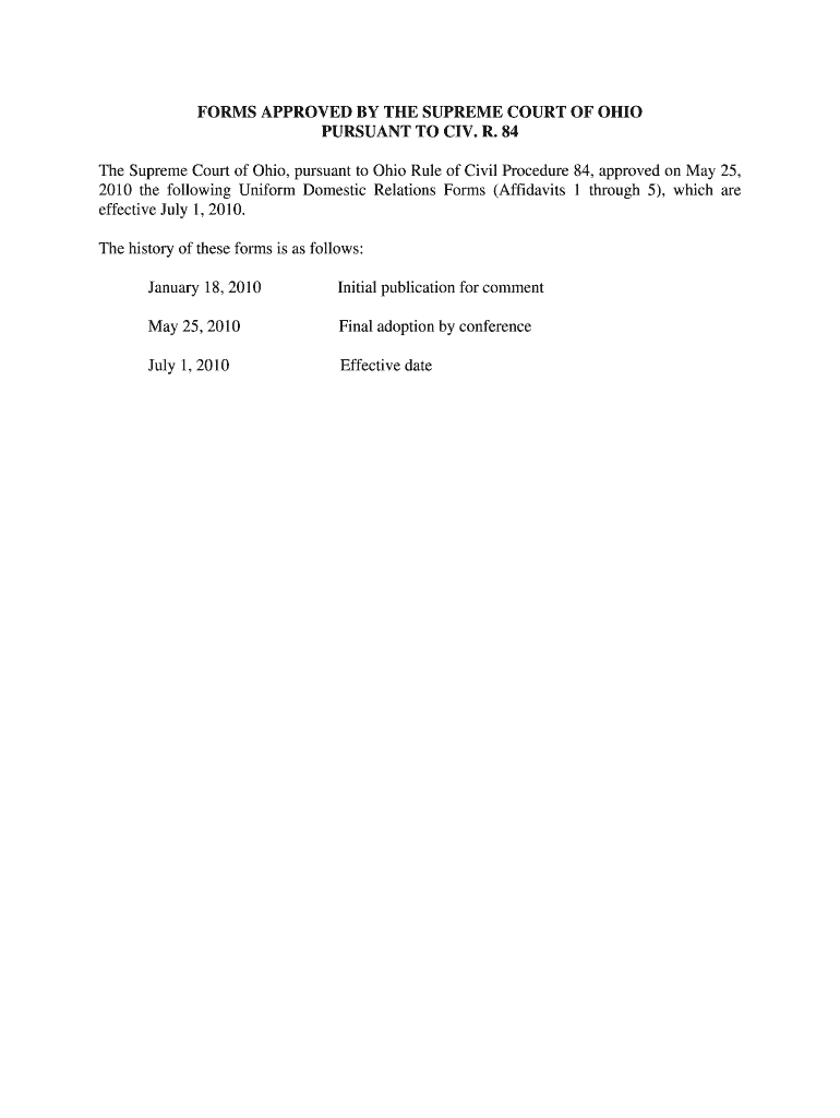 Ohio Model Qdro Form