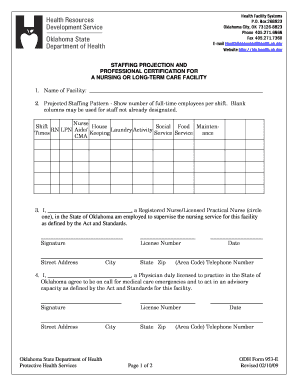 Odh Form 953 E