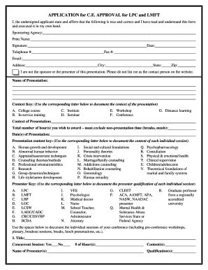 Lpc Application Form