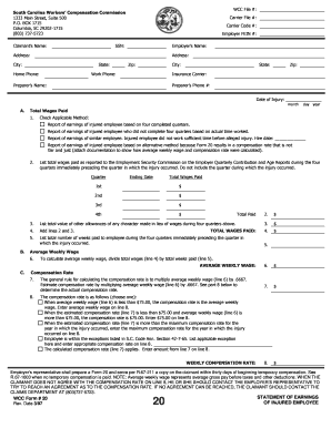 Fillable Wcc Form 20