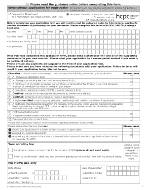 Hcpc Course Information Form