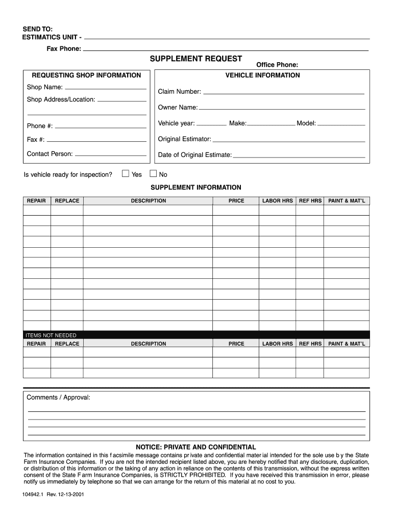 Get and Sign State Farm B2b 2001-2022 Form
