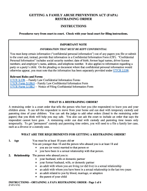 Linn County Oregon Fapa Form