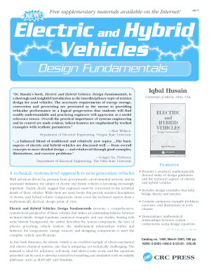 Electric and Hybrid Vehicles Iqbal Husain PDF Download  Form