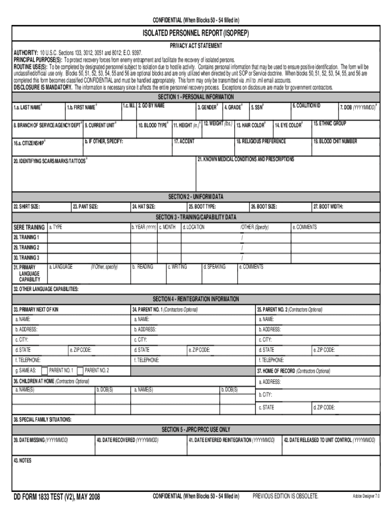 Get and Sign Isoprep 2008-2022 Form