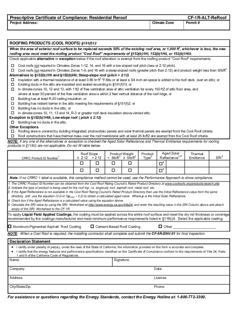 Codes California  Form