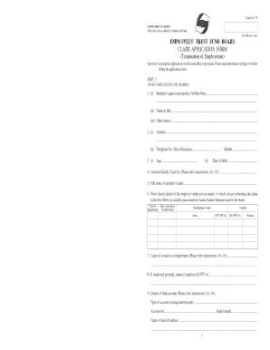 Etf Claim Form