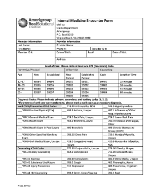 Medical Encounter Form