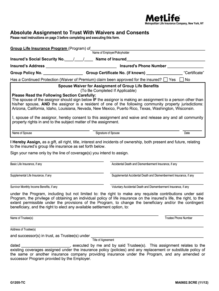 etiqa absolute assignment form