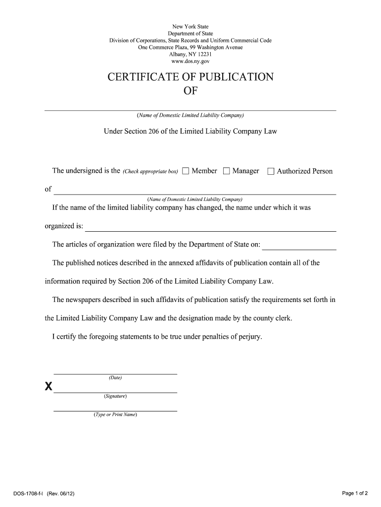 Dos 1708 F  Form